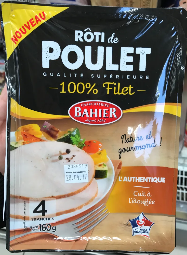 Rôti de Poulet 100% Filet L'Authentique
