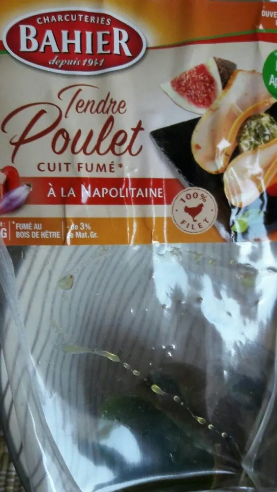 Tendre poulet cuit fumé à la napolitaine