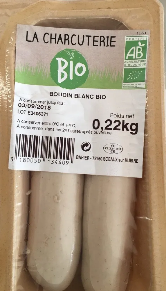 Boudin blanc bio
