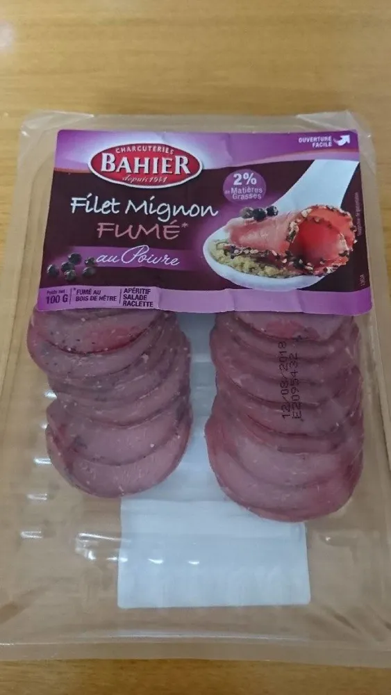 Filet mignon fumé