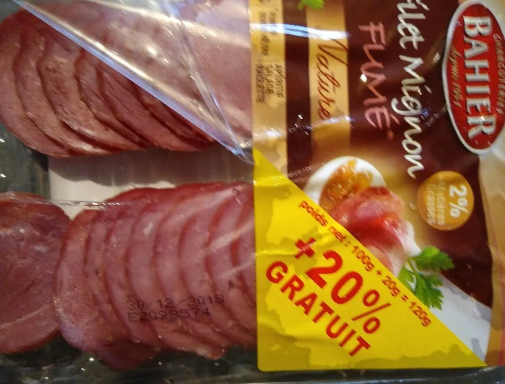 Filet mignon fumé