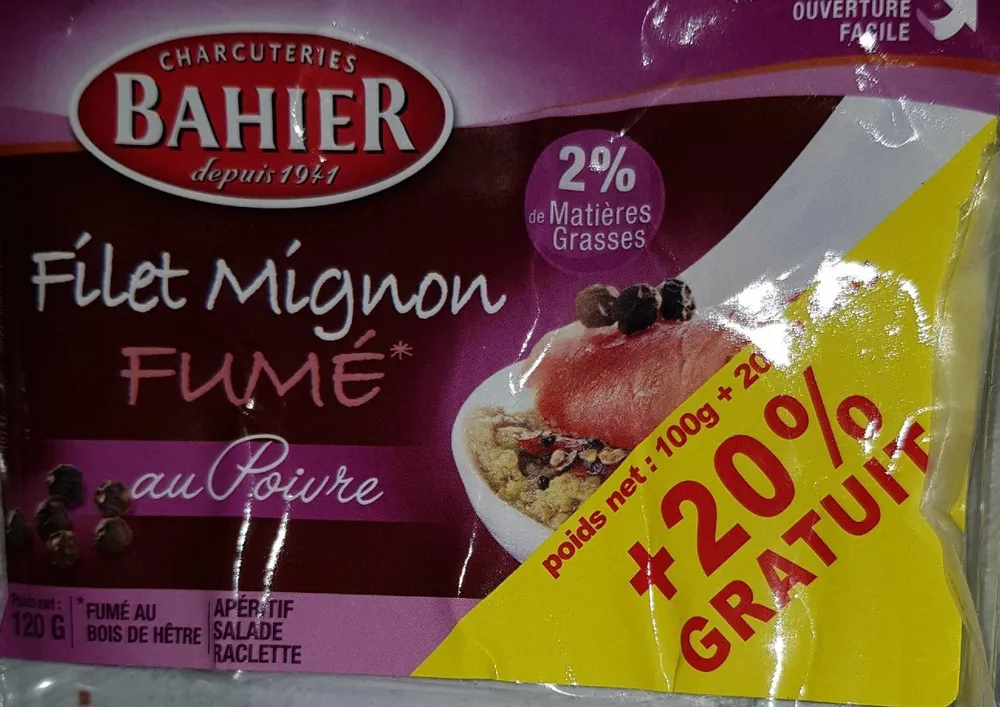 Filet mignon fumé
