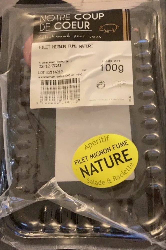 Filet mignon fume nature