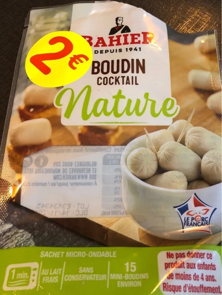 Boudin cocktail nature