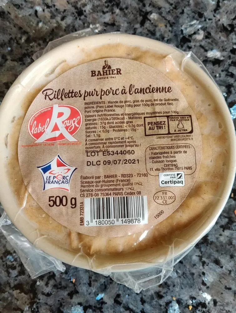 Rillettes pur porc à l'ancienne
