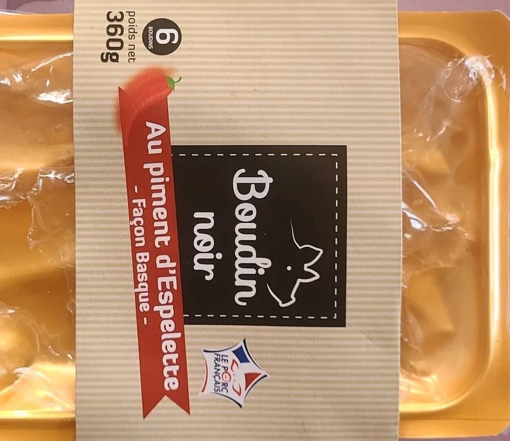 Boudin noir au piment d'Espelette