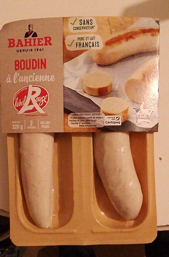 Boudin Blanc à l'ancienne Label Rouge