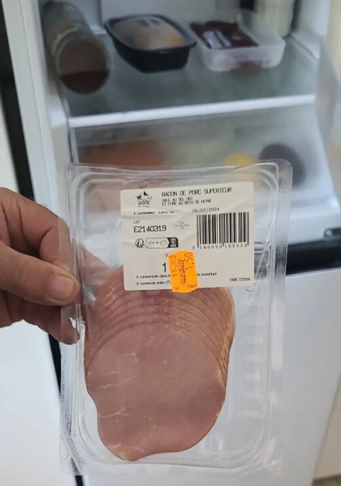 Bacon de porc supérieur