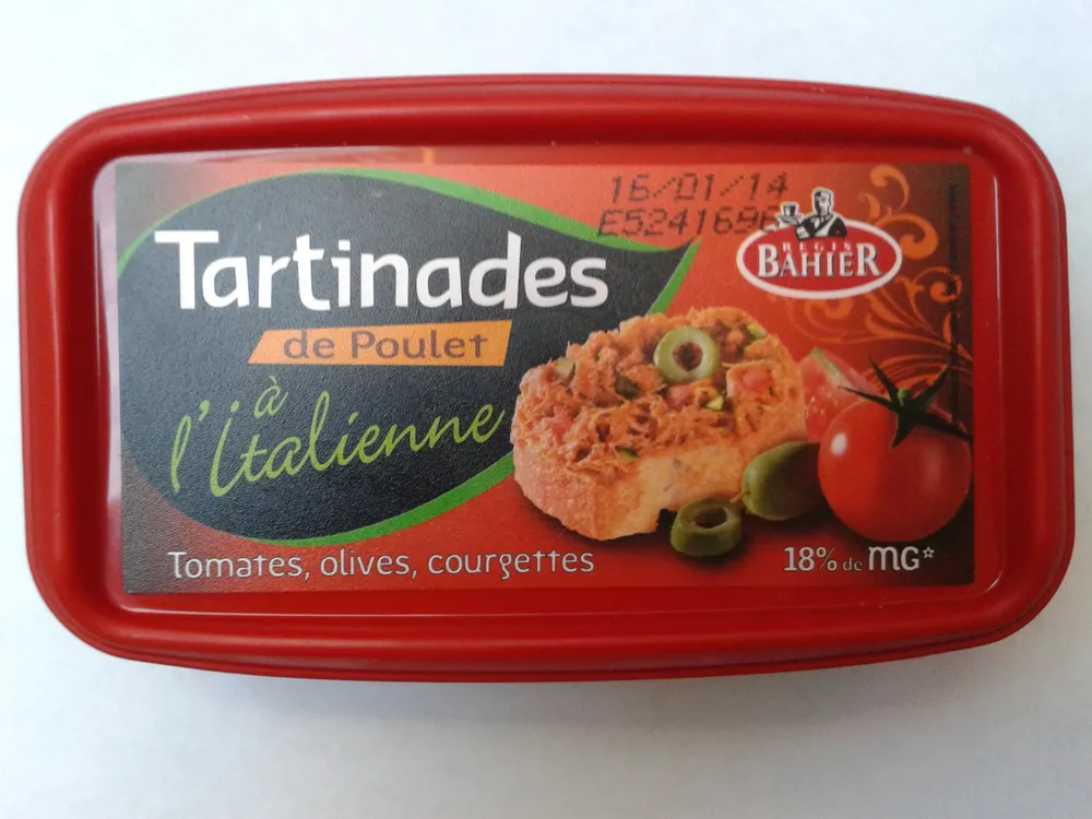 Tartinades de Poulet à l'Italienne (18 % MG)