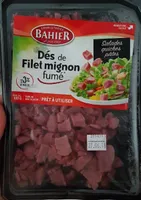 Dés de filet mignon fumé