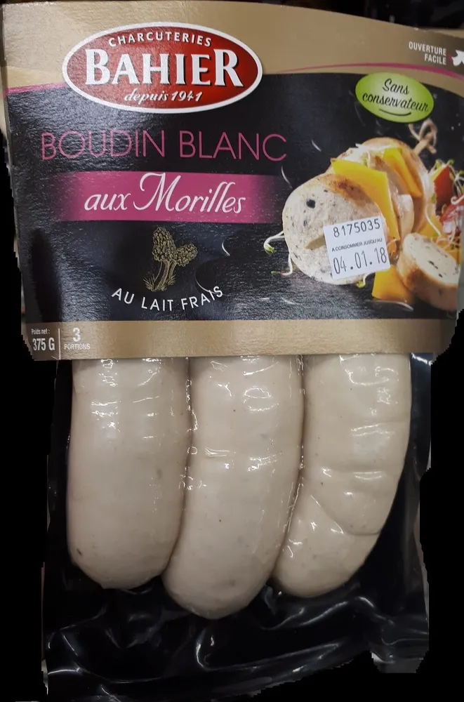 Boudin blanc aux morilles
