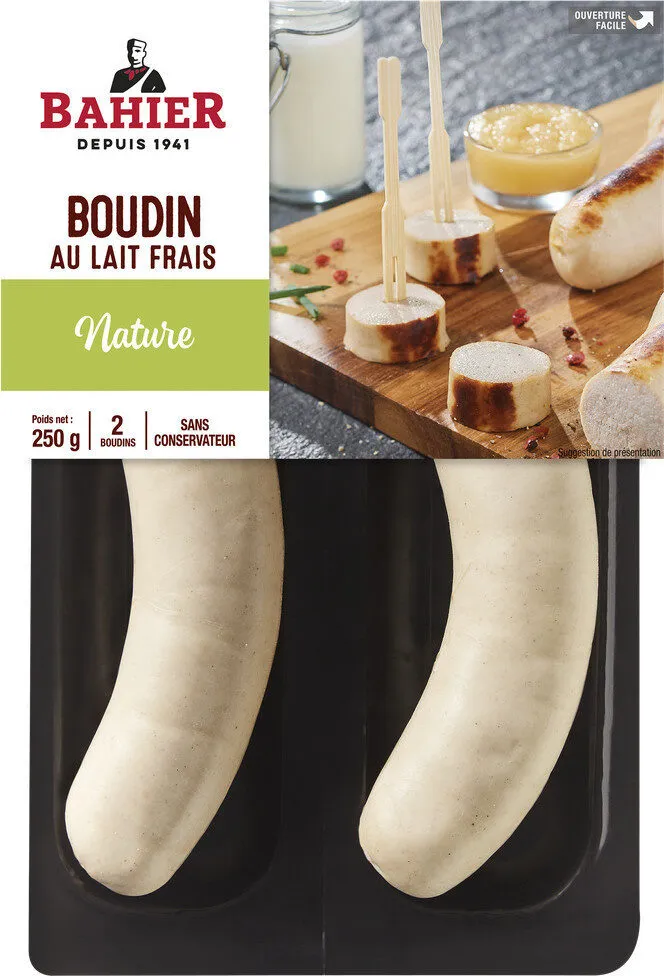 Boudin blanc nature pasteurisé