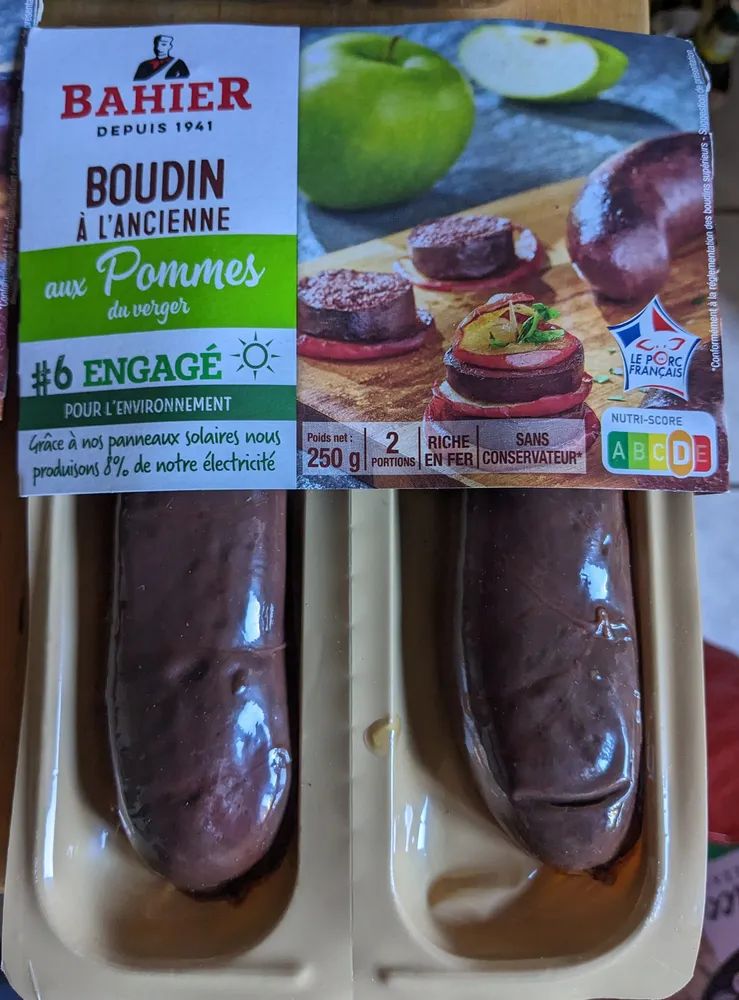 Boudin à l'ancienne aux pommes du verger