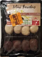 Mini boudins noirs aux oignons, boudins blancs et boudins noirs antillais