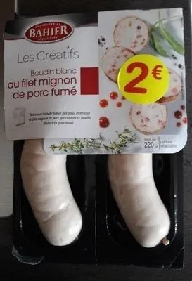 Boudin blanc au filet mignon de porc fumé