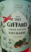 Sirop saveur rhubarbe