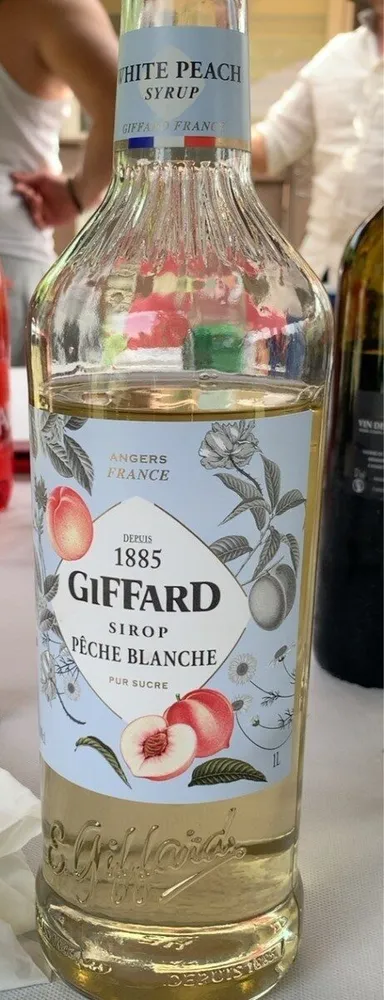 Sirop peche blanche
