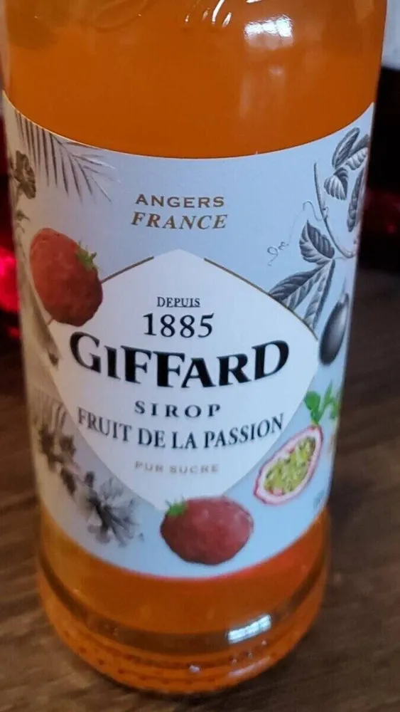 Sirop fruit de la passion