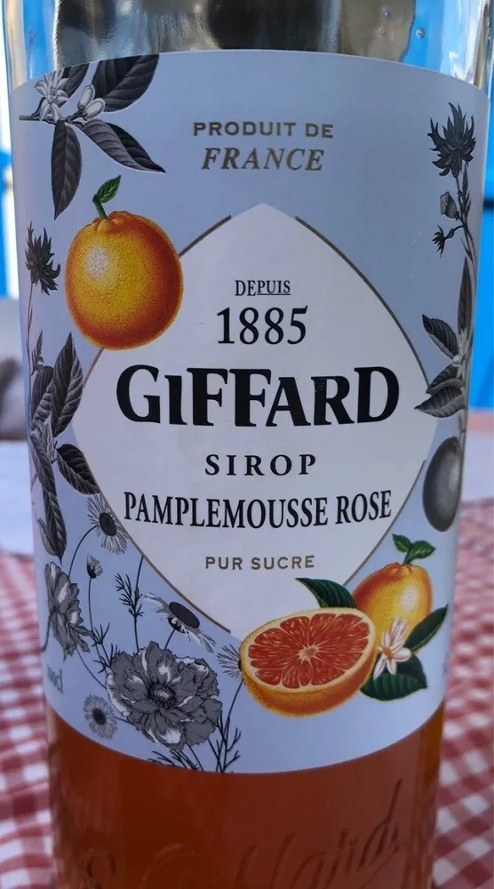 Sirop  -  Pamplemousse Rose - Pur Sucre