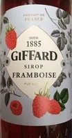 Giffard raspberry syrup
