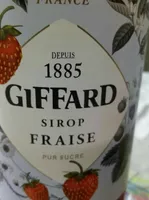 Giffard strawberry syrup