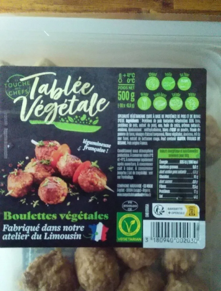 Boulettes végétales