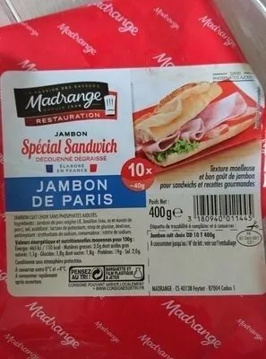 Jambon De Paris Sans Polyphosphate DD