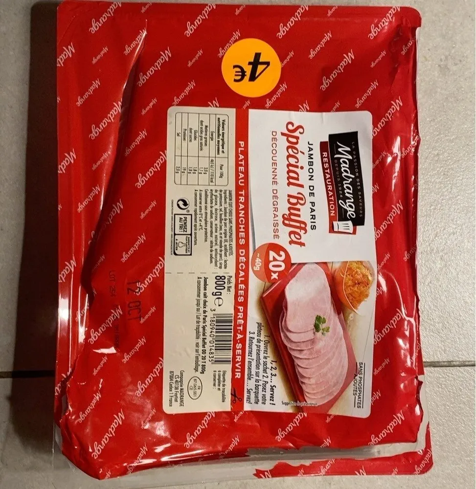 Jambon De Paris Sans Polyphosphate Découenné Dégra