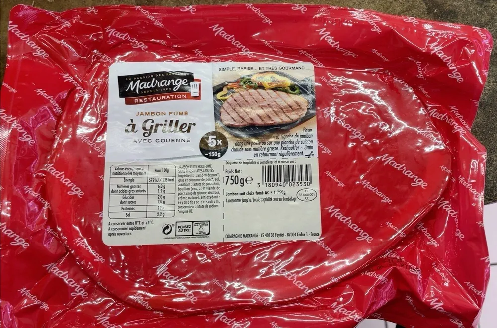 Jambon fume a griller