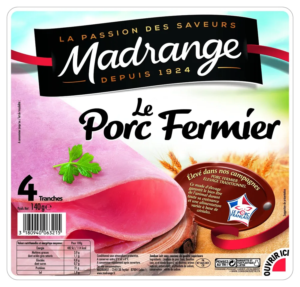 Le Porc Fermier sans couenne