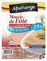 Mousse de Foie et sa pointe de crème - Taux de sel réduit* (-25%)