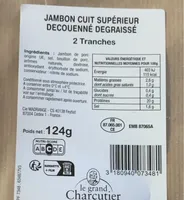 Jambon cuit superieur decouanne degraisse