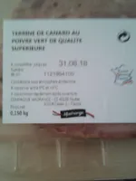 Terrine canard au poivre vert