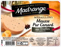 Médaillons Mousse Pur Canard aux Truffes noires