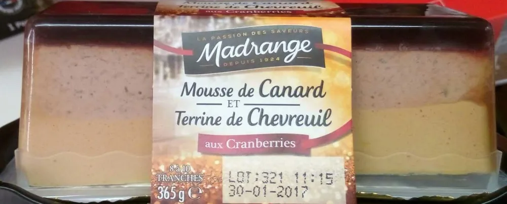 Mousse de Canard & Terrine au Chevreuil aux Cranberries