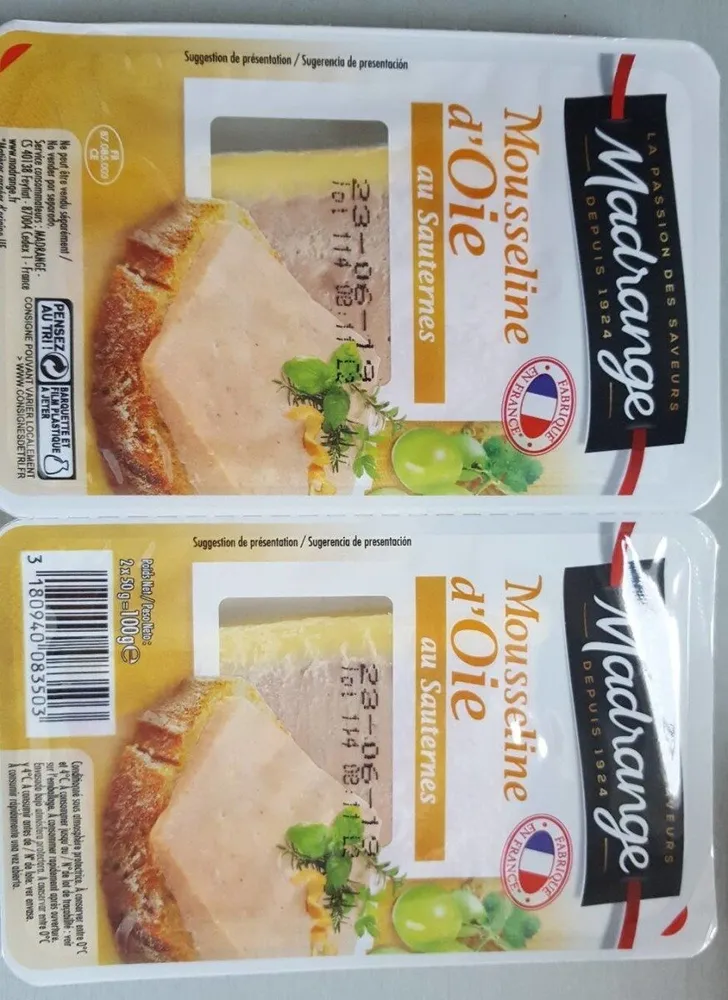 Madrange mousseline d'oie au sauterne