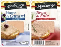 Mousse de canard au porto & mousse de foie et sa pointe de crème