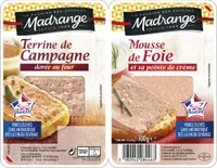 Terrine de campagne dorée au four & mousse de foie et crème