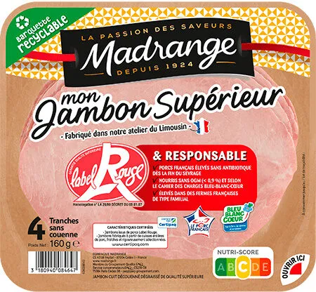 Mon Jambon Supérieur Label Rouge & responsable