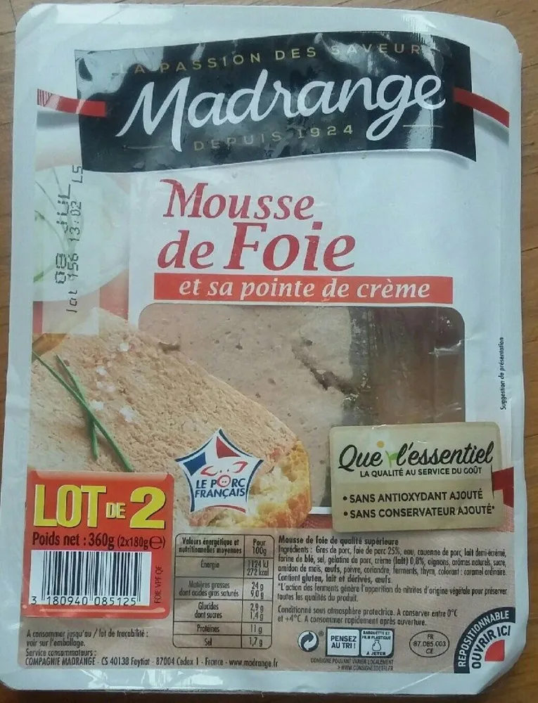 Mousse de Foie et sa pointe de crème