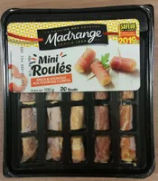 Mini Roulés speck houmous poivrons