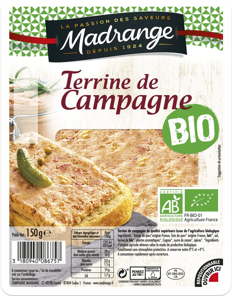 Terrine de campagne BIO