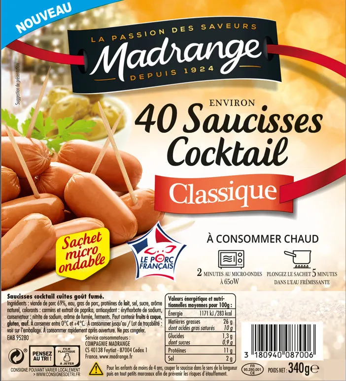 Saucisse cocktail