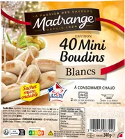 40 mini boudins blancs
