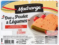 Duo de Poulet & Légumes Tomates mi-séchées et sa garniture au pesto