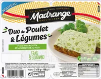 Duo de poulet et légumes petits-pois ricotta et sa garniture au Yuzu