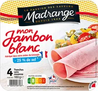 Mon Jambon blanc -25% de sel*