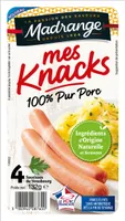 Mes Knacks 100% pur porc x4