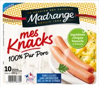 Mes Knacks 100% pur porc x10