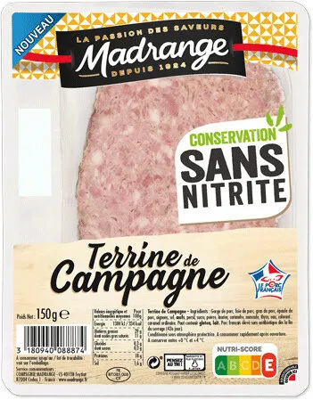 Terrine de campagne Conservation sans nitrite